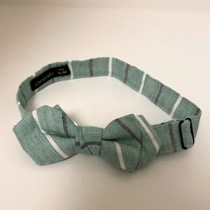 J. Crew crewcuts kids’ bow tie, green/stripe